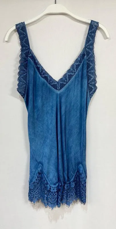 Lace Scalloped Tank Top