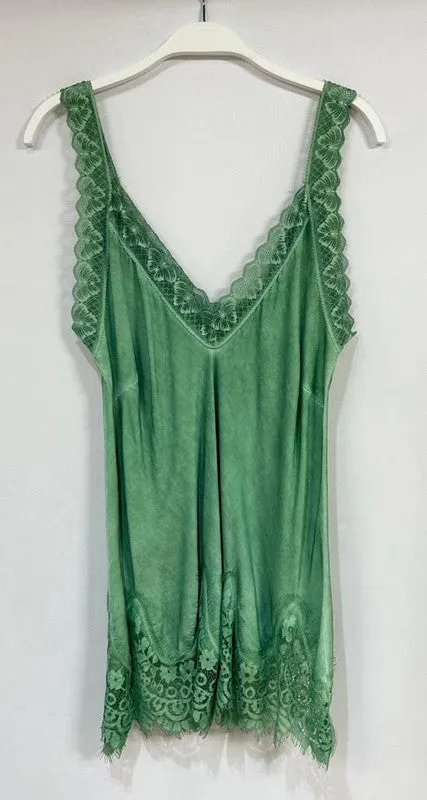 Lace Scalloped Tank Top