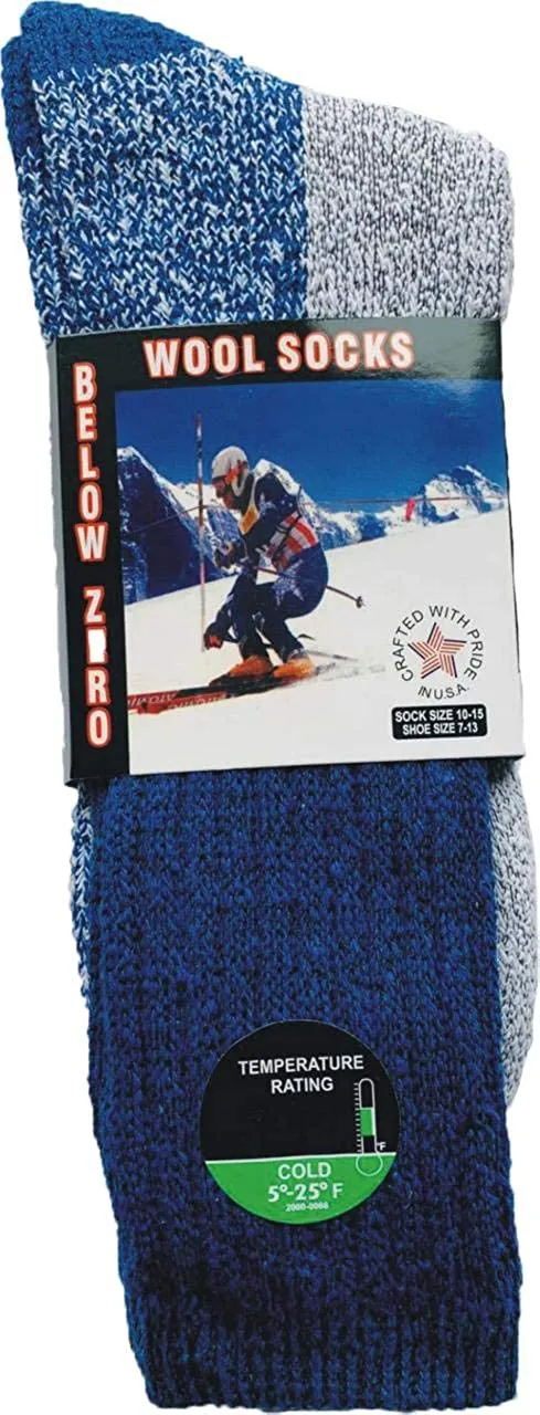 Marino Wool Socks Men 6 Pairs Premium Thermal Socks Insulated for Cold Weather Comfortable Warm Winter Socks