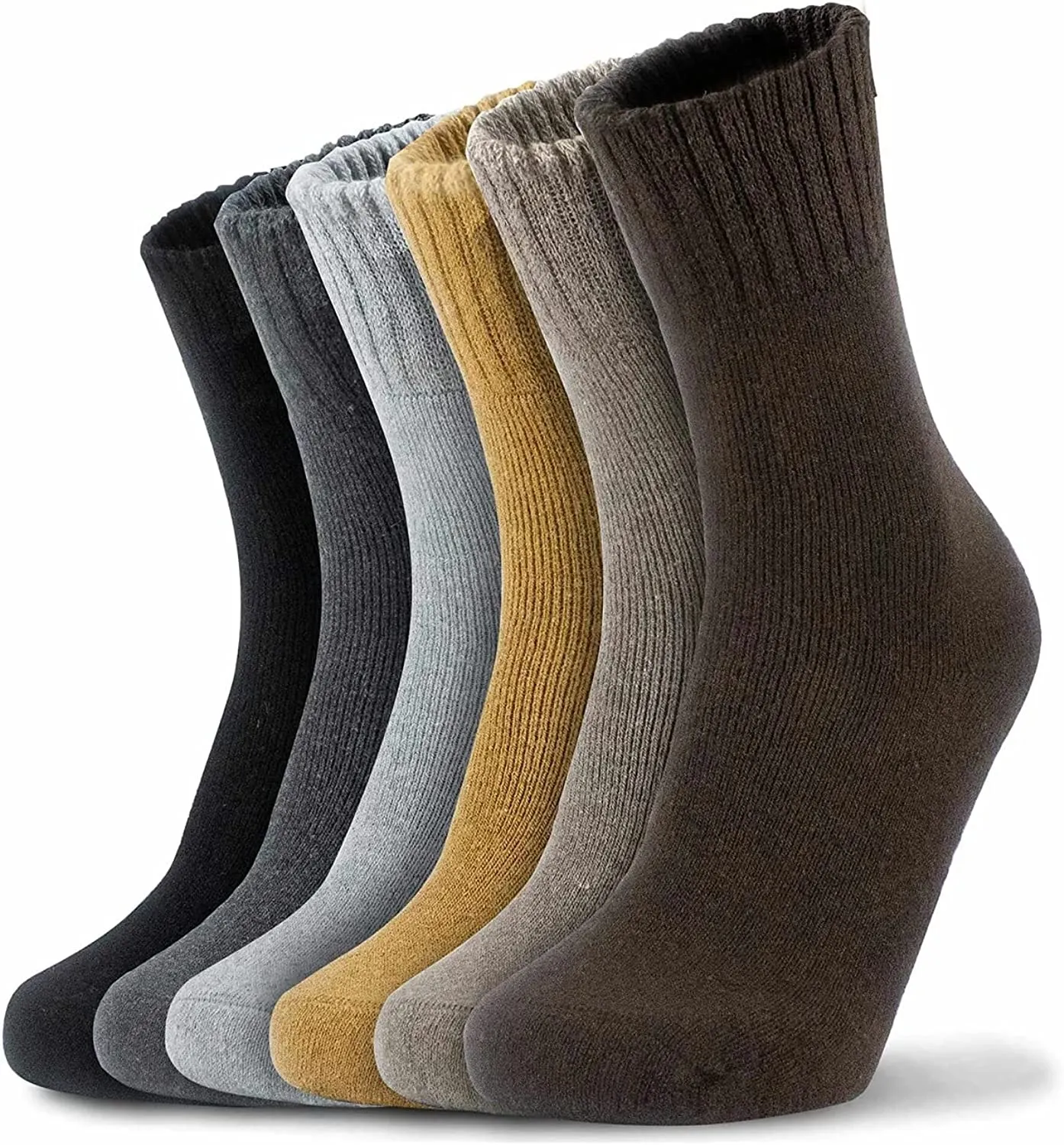 Marino Wool Socks Men 6 Pairs Premium Thermal Socks Insulated for Cold Weather Comfortable Warm Winter Socks